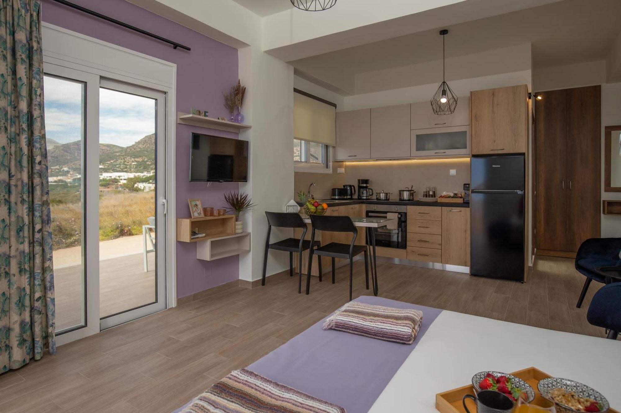 Studio Athena With Panoramic View Of Makrygialos Pilalímata Kültér fotó